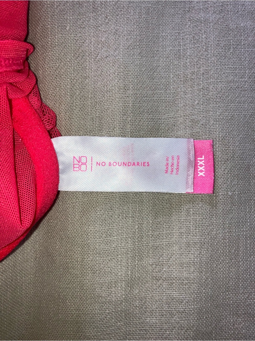 No Boundaries Neon Pink Sheer Bustier Crop Top - Picture 4 of 7